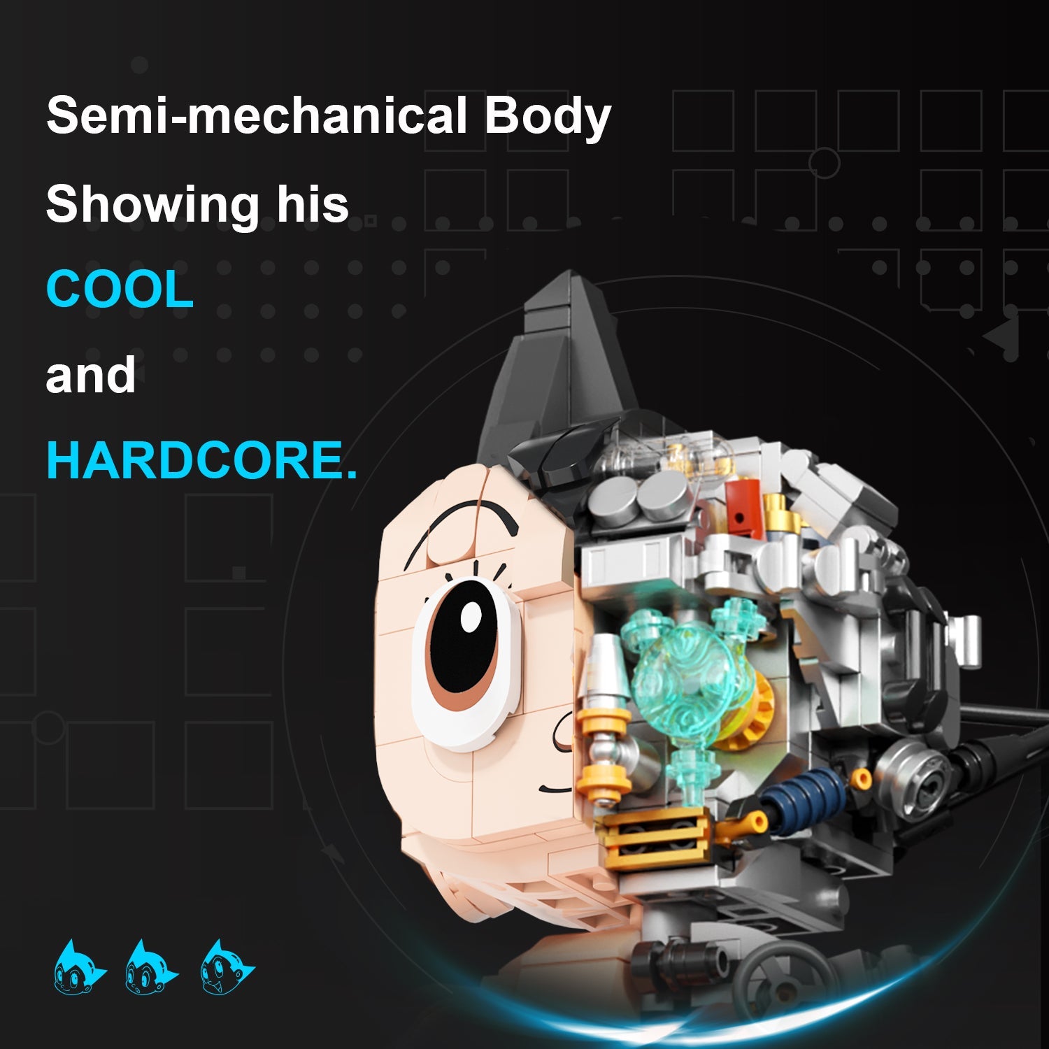 Pantasy Astro Boy Mechanical Clear Version 86212 - Image 3 of 7 | TheBrickTube