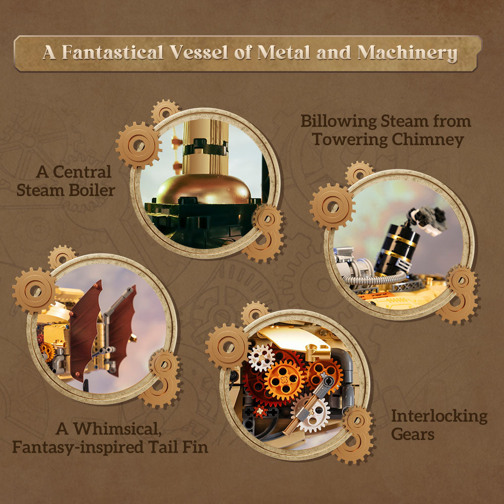 Pantasy Steampunk Airship 85021 - Image 3 of 7 | TheBrickTube