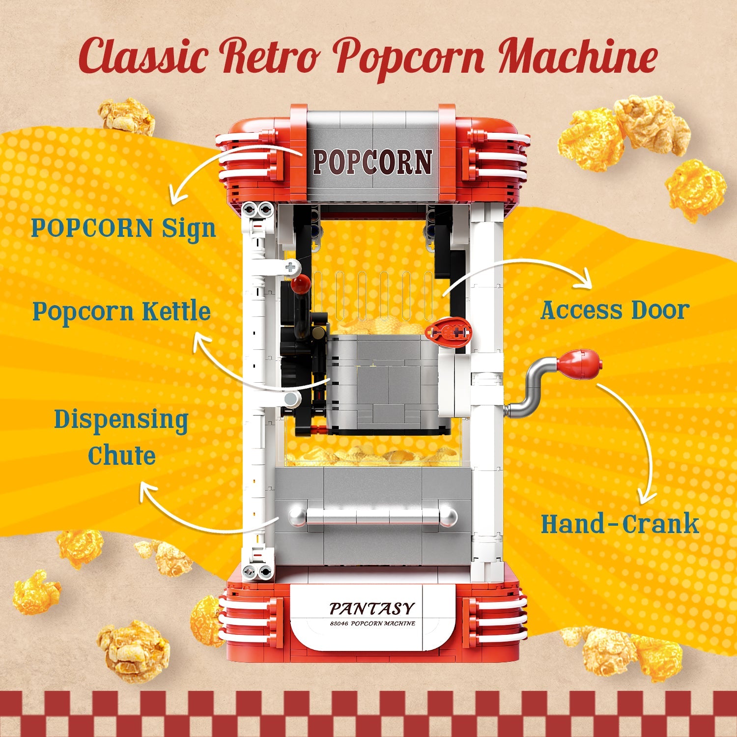 Pantasy Popcorn Machine 85046 - Image 3 of 9 | TheBrickTube