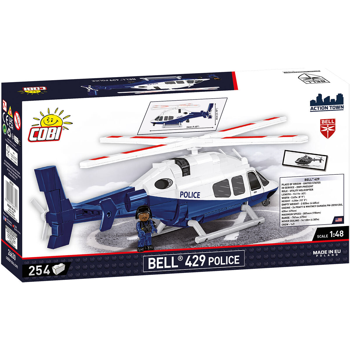 Bell 429 Police Helicopter Building Set - Image 2 of 6 | TheBrickTube