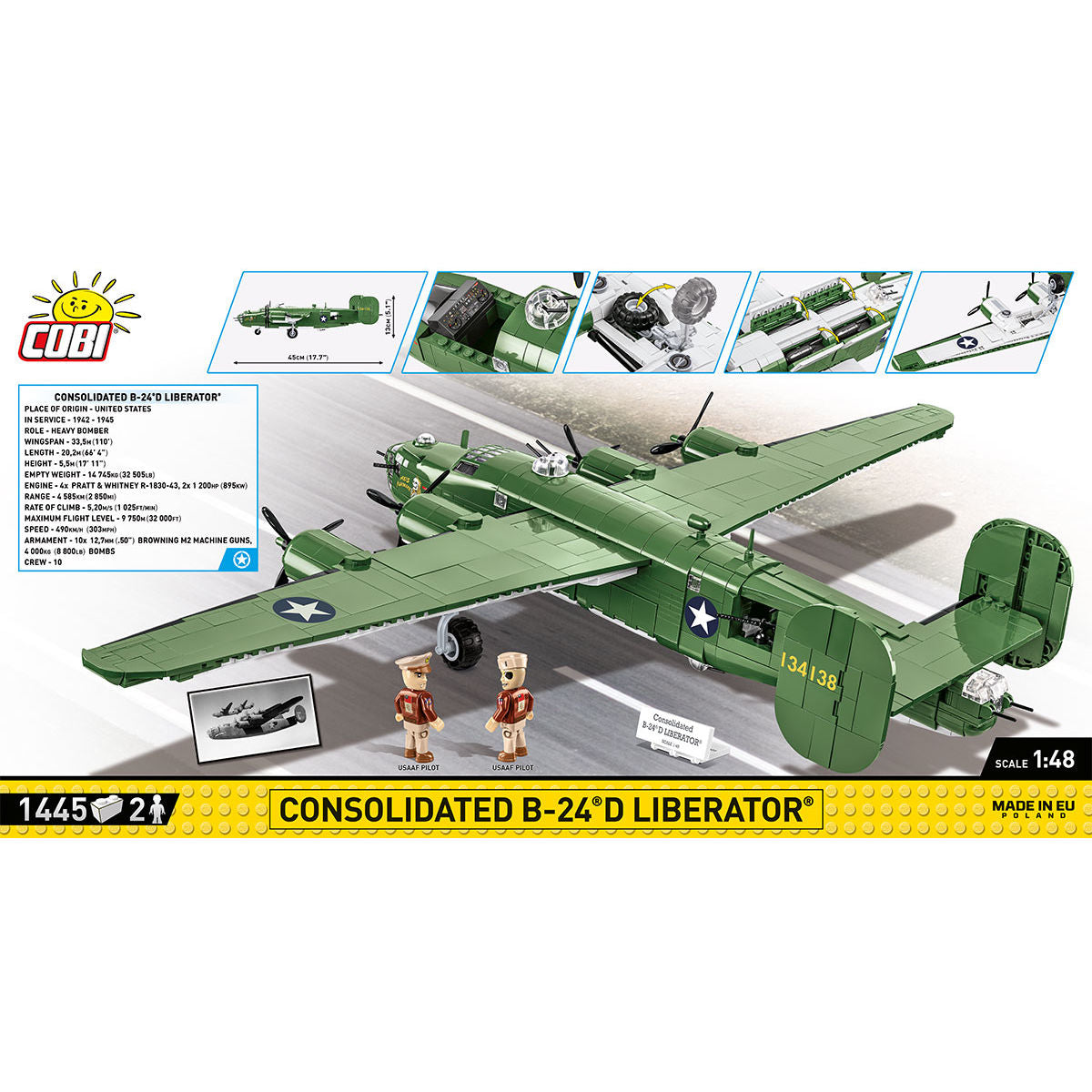 Consolidated B-24D Liberator Bomber Building Set - Image 4 of 6 | TheBrickTube