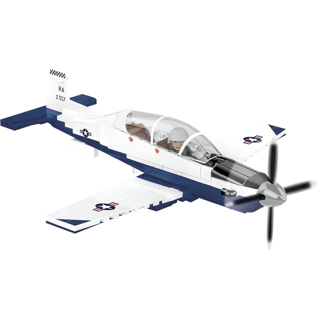 Beechcraft T-6 Texan II Turboprop Blue/White Building Set - Image 3 of 6 | TheBrickTube