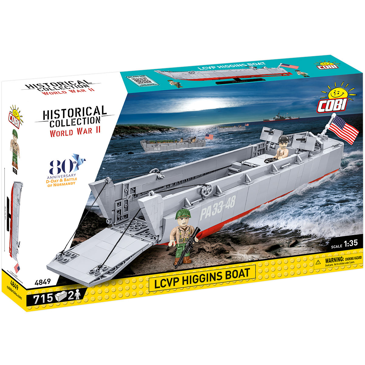 LCVP Higgins Boat Landing Craft Building Set - Main Image | TheBrickTube