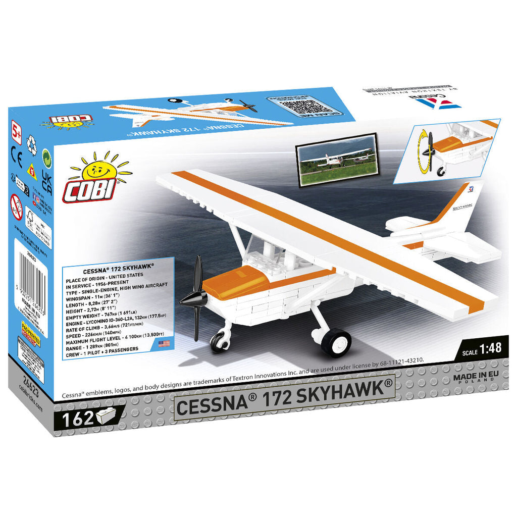 Cessna 172 Skyhawk Aircraft (Orange) Building Set - Image 2 of 6 | TheBrickTube