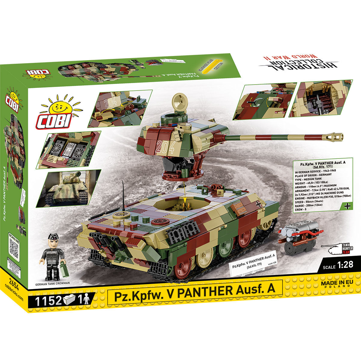 Pz.Kpfw. V PANTHER Ausf. A Tank Building Set - Image 2 of 6 | TheBrickTube