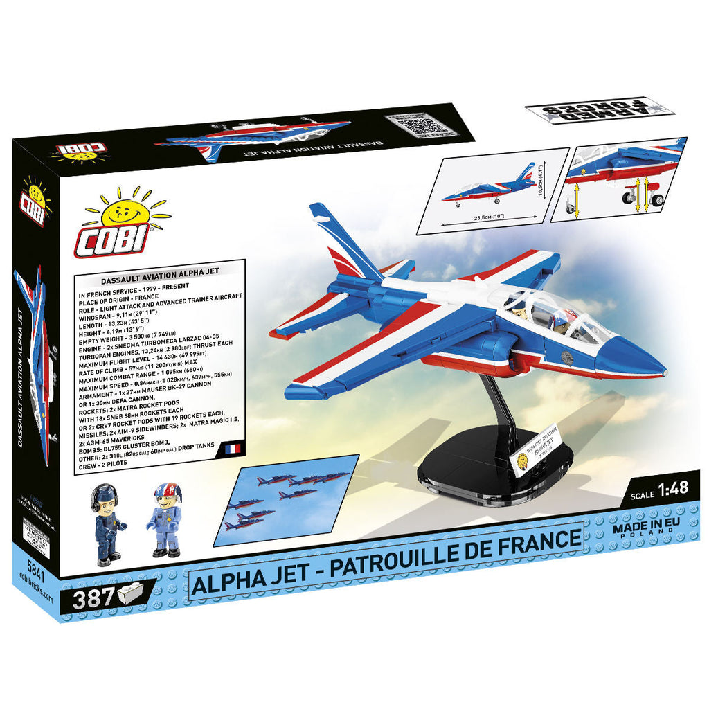 Alpha Jet - Patrouille de France Attack Jet Building Set - Image 2 of 6 | TheBrickTube