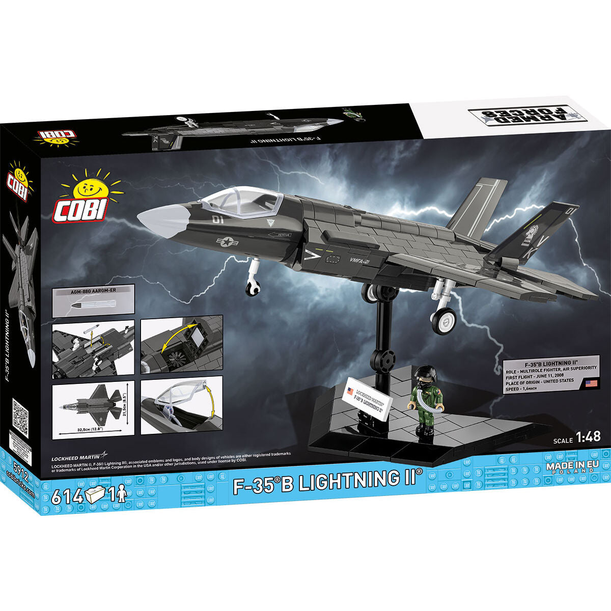 F-35B Marine Corps Lightning II Fighter Jet Building Set - Image 2 of 6 | TheBrickTube
