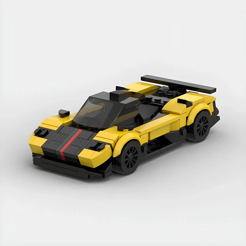 Pagani Zonda brick model - front angle view - TheBrickTube
