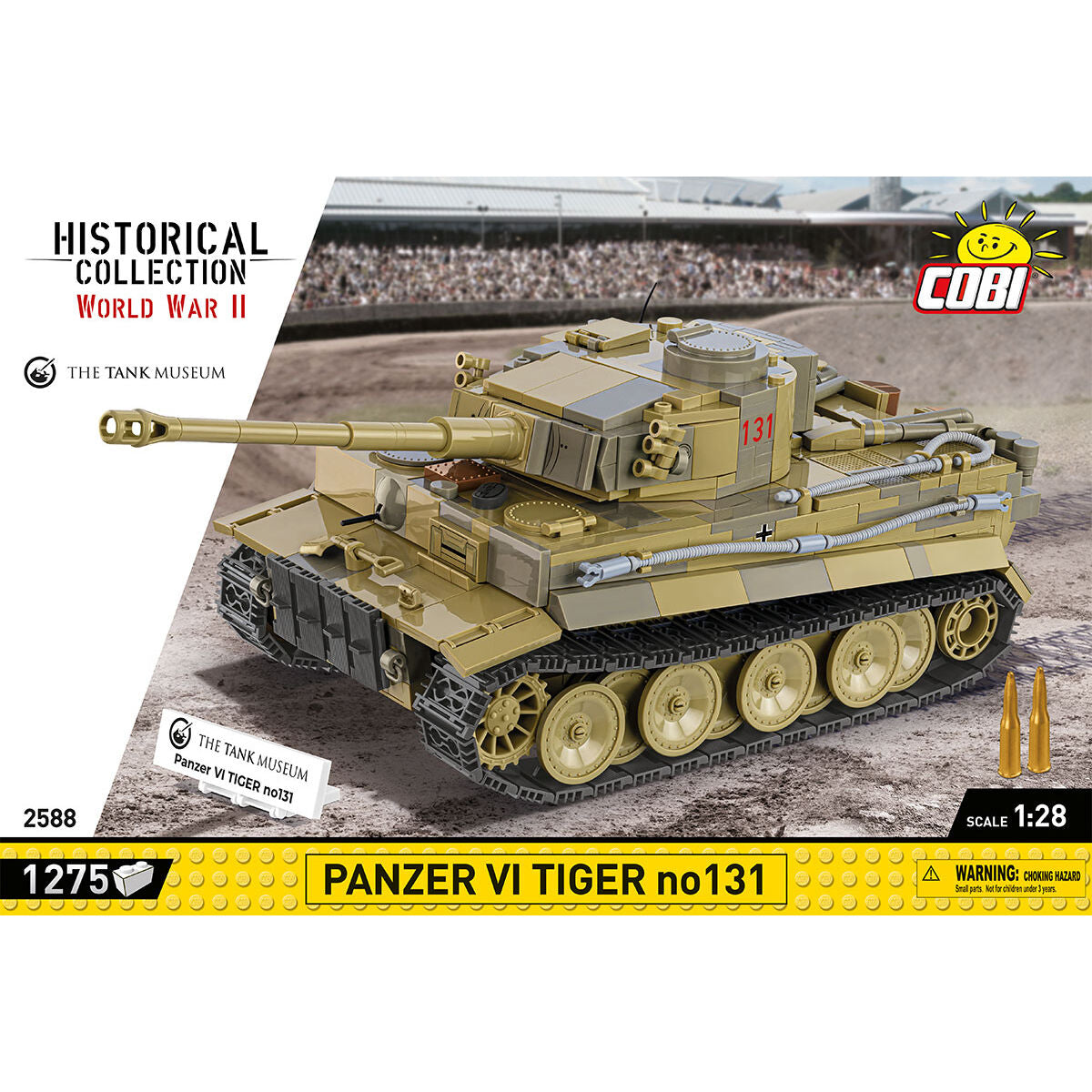 Tank Museum Panzer Tiger VI No. 131 Tank Building Set - Image 3 of 6 | TheBrickTube