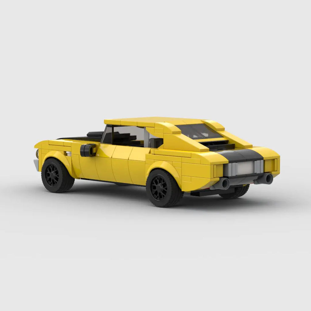 Chevrolet Chevelle SS brick model - side profile view - TheBrickTube