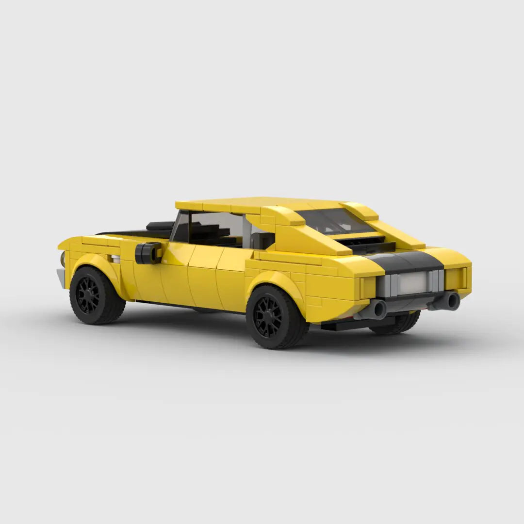 Chevrolet Chevelle SS brick model - side profile view - TheBrickTube