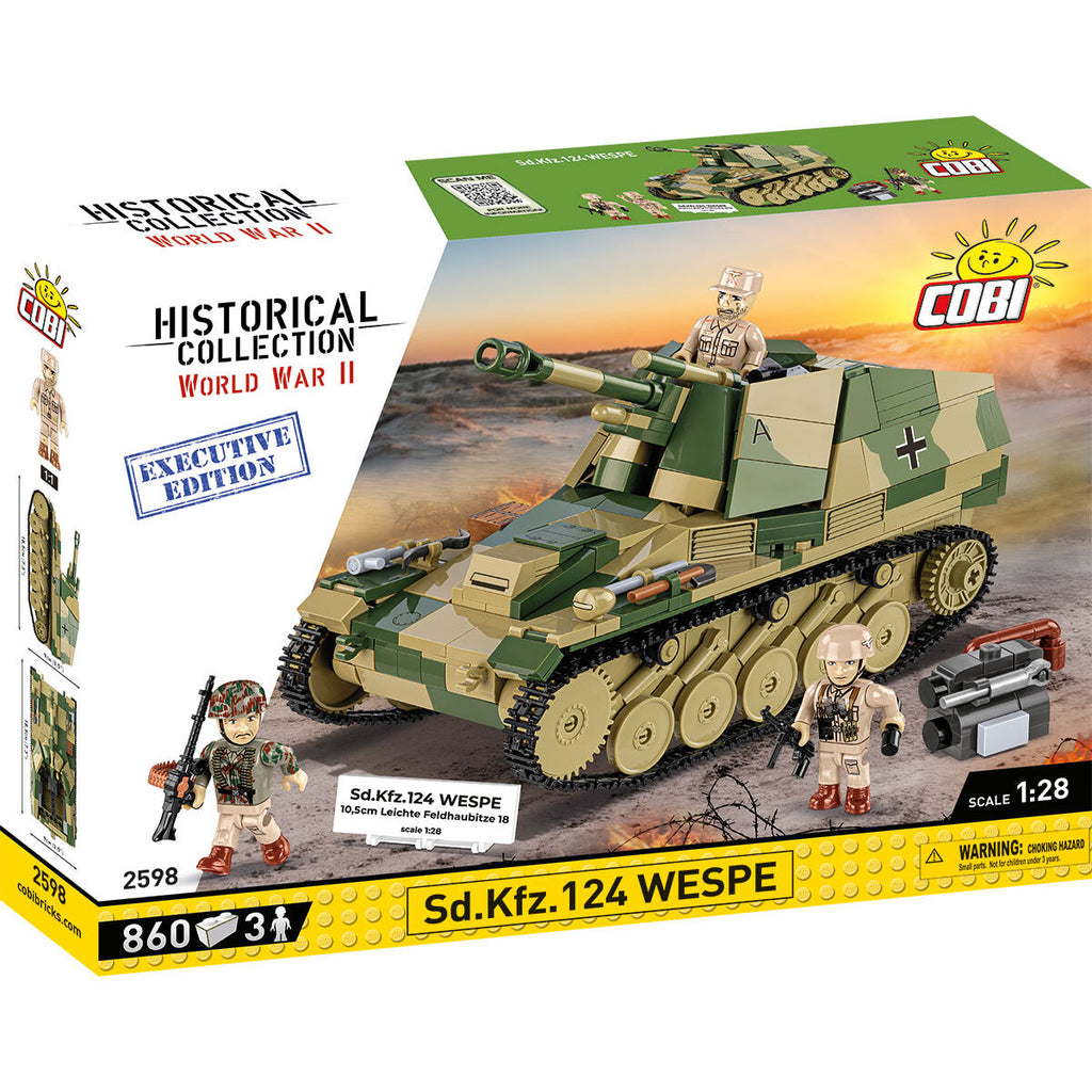 Executive Edition SD.KFZ.124 Wespe Self-Propelled Gun Building Set - Main Image | TheBrickTube