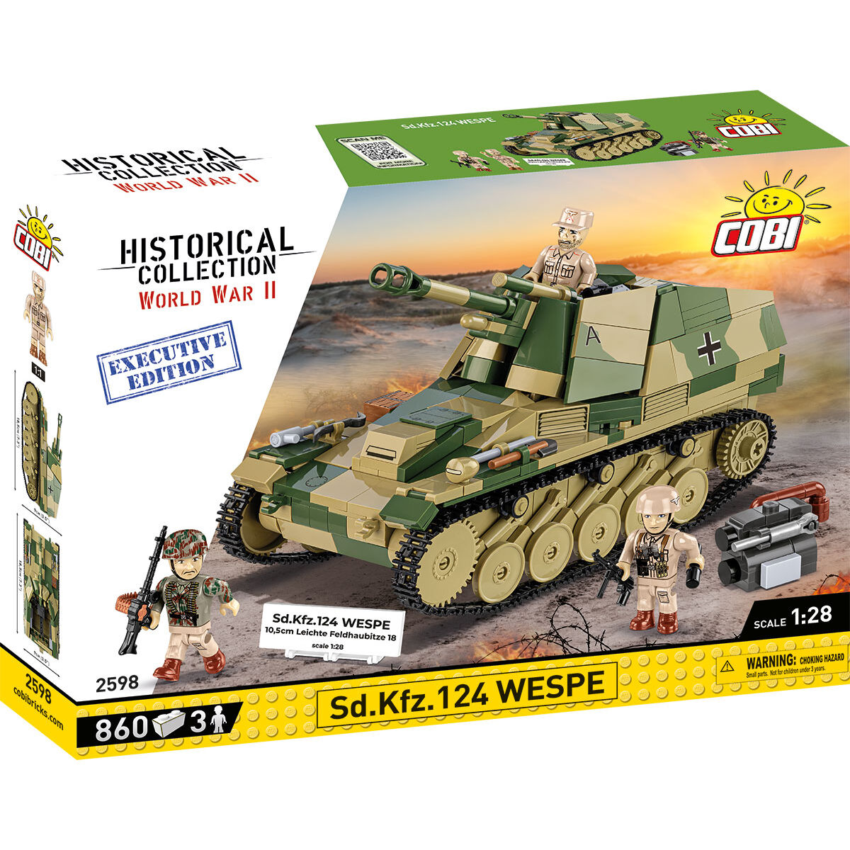 Executive Edition SD.KFZ.124 Wespe Self-Propelled Gun Building Set - Main Image | TheBrickTube