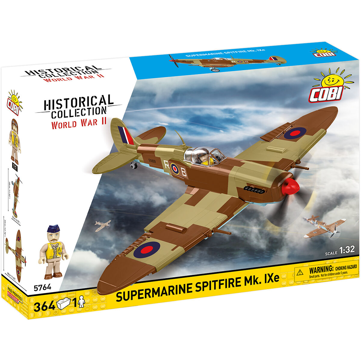 Supermarine Spitfire Mk. IXe Fighter Building Set - Main Image | TheBrickTube