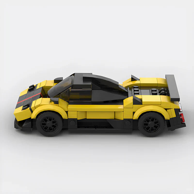 Pagani Zonda brick model - detail close-up - TheBrickTube