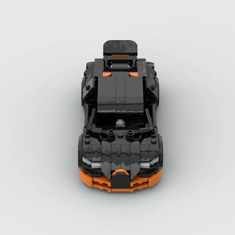 Bugatti Veyron SuperSport brick model - display view - TheBrickTube