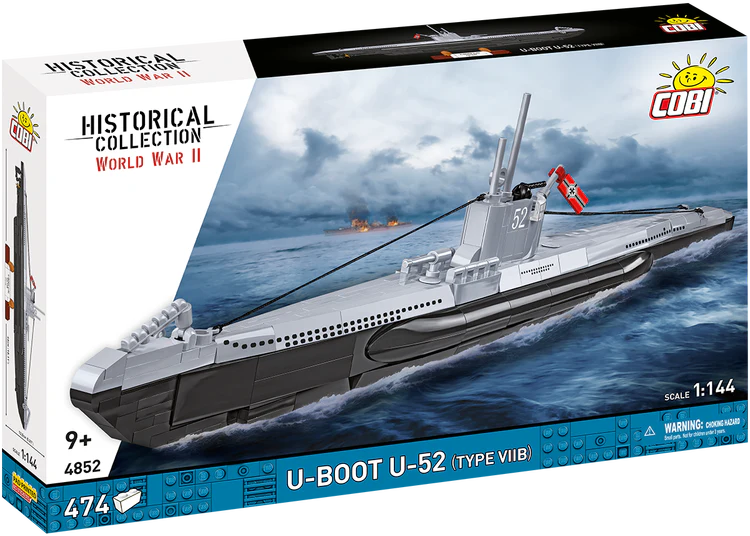 U-Boot U-52 (Type VIIB) Submarine Building Set - Main Image | TheBrickTube