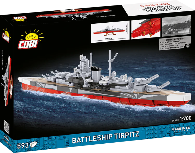 German Battleship Tirpitz 1:700 Scale Building Set - Image 2 of 6 | TheBrickTube