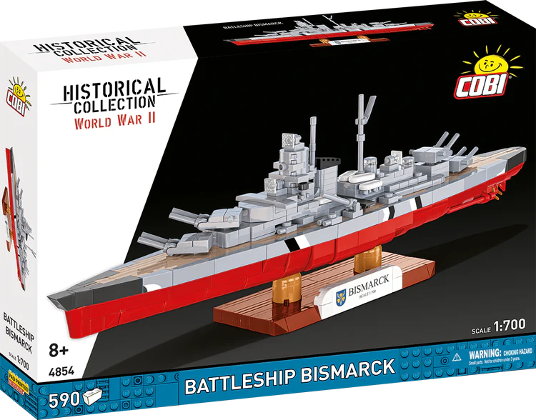 German Battleship Bismarck 1:700 Scale Building Set - Main Image | TheBrickTube