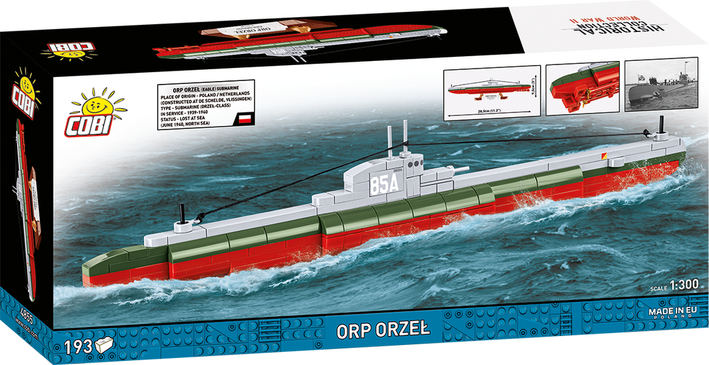 ORP Orzel Submarine Building Set - Image 2 of 6 | TheBrickTube