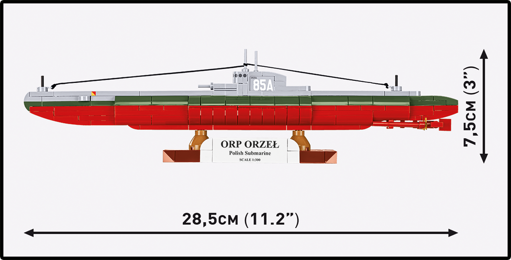 ORP Orzel Submarine Building Set - Image 5 of 6 | TheBrickTube