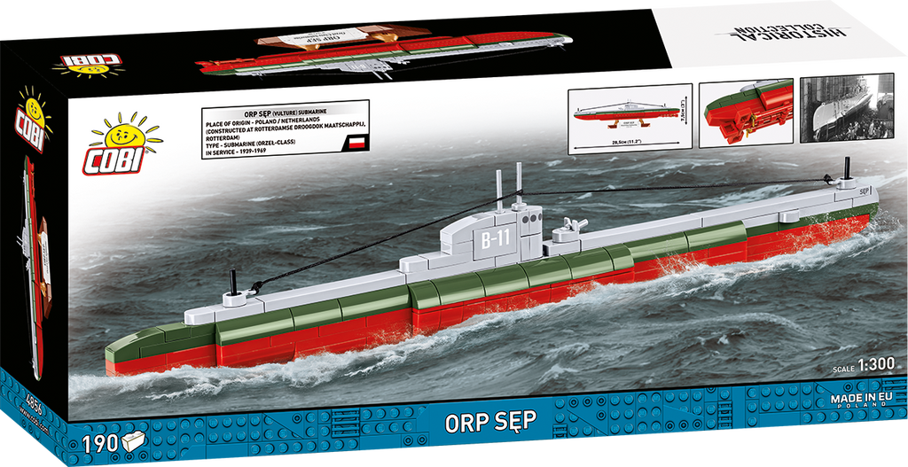 ORP Sęp Submarine Building Set - Image 2 of 6 | TheBrickTube