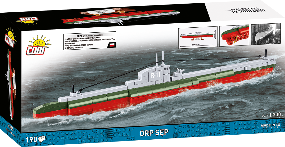 ORP Sęp Submarine Building Set - Image 2 of 6 | TheBrickTube