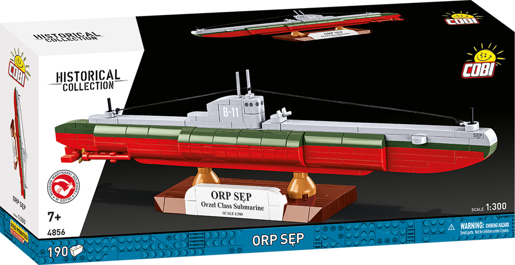 ORP Sęp Submarine Building Set - Main Image | TheBrickTube