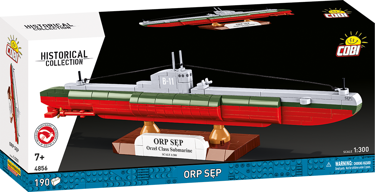 ORP Sęp Submarine Building Set - Main Image | TheBrickTube