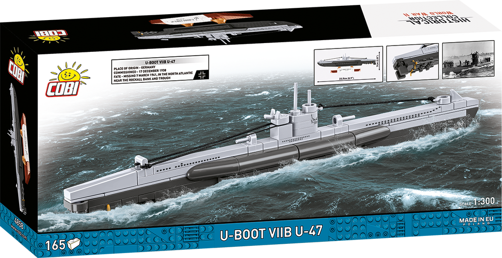 U-Boot VIIB U-47 Submarine Building Set - Image 2 of 6 | TheBrickTube