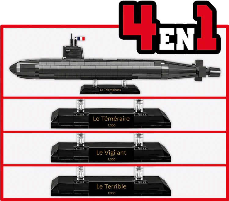 Sous-Marin SNLE Submarine Building Set - Image 6 of 6 | TheBrickTube