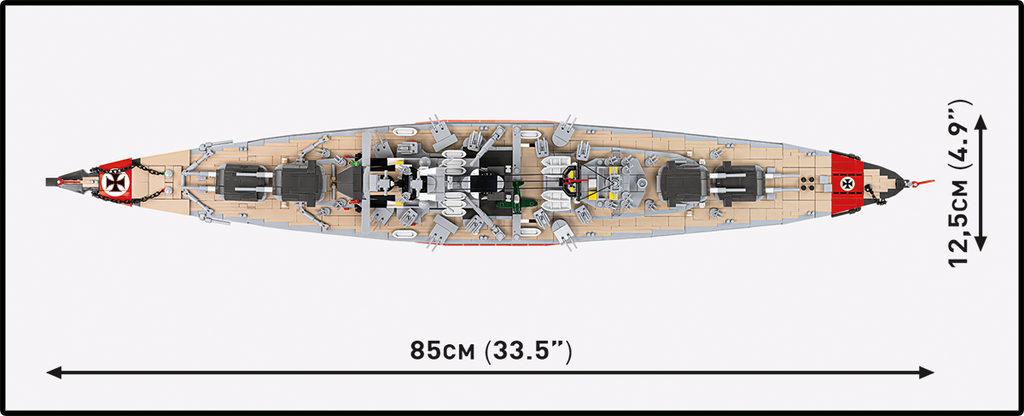 Battleship Bismarck Building Set - Image 6 of 6 | TheBrickTube