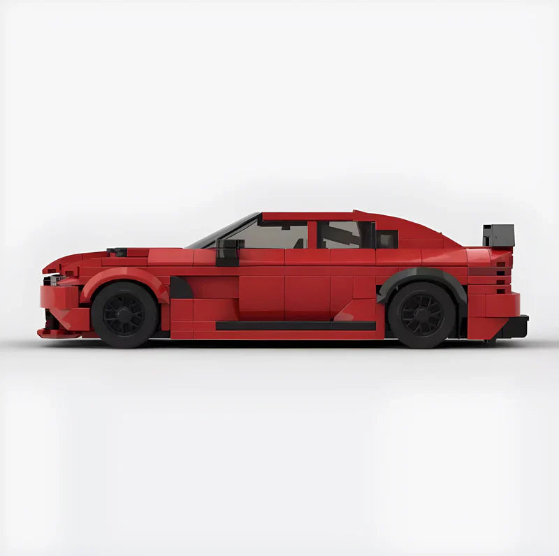 Alfa Romeo Giulia GTAm brick model - rear angle view - TheBrickTube