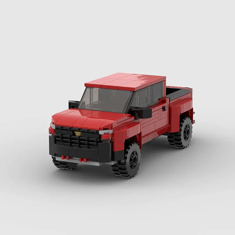 Chevrolet Silverado brick model - detail close-up - TheBrickTube