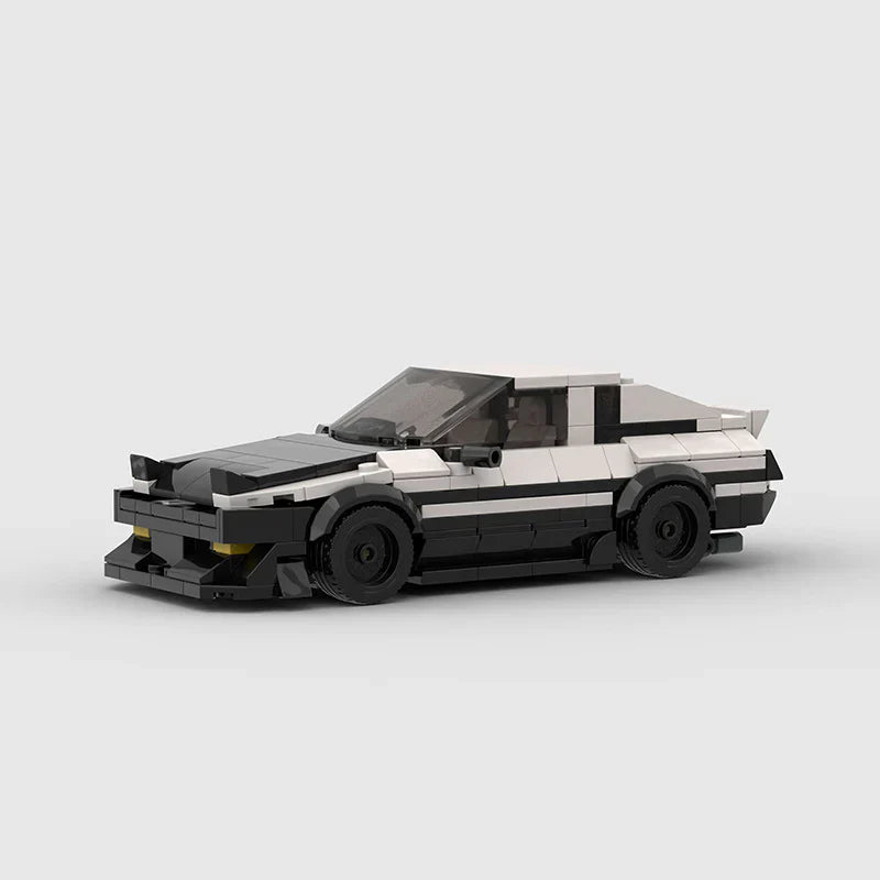 Toyota AE86 brick model - detail close-up - TheBrickTube