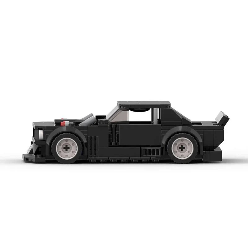 Ford Mustang Hoonicorn brick model - rear angle view - TheBrickTube