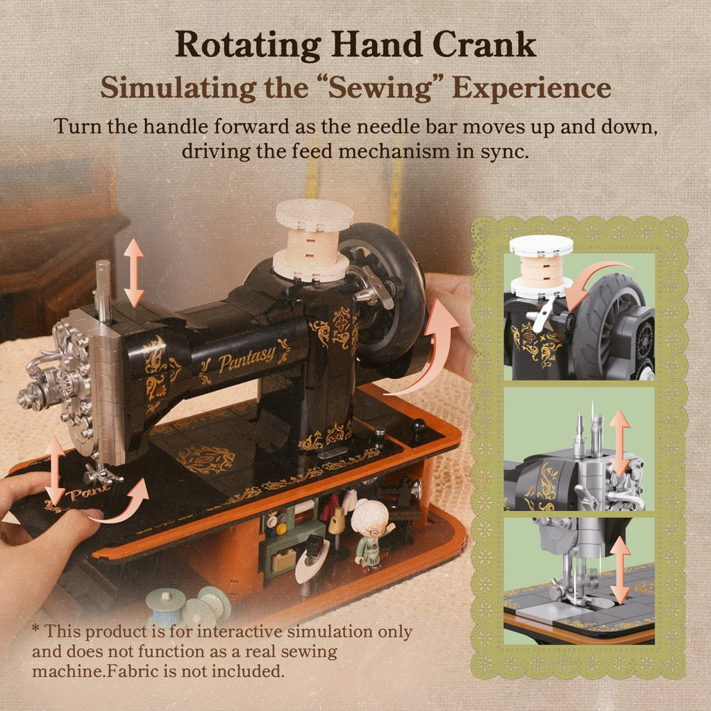 Pantasy Hand Crank Sewing Machine 85028 - Image 4 of 9 | TheBrickTube
