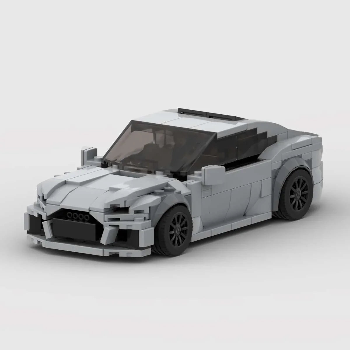 Audi RS7|Grey brick model - front angle view - TheBrickTube