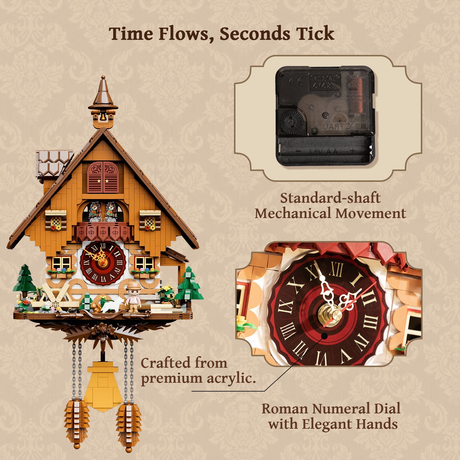 Pantasy Cuckoo Clock 85027 - Image 4 of 7 | TheBrickTube