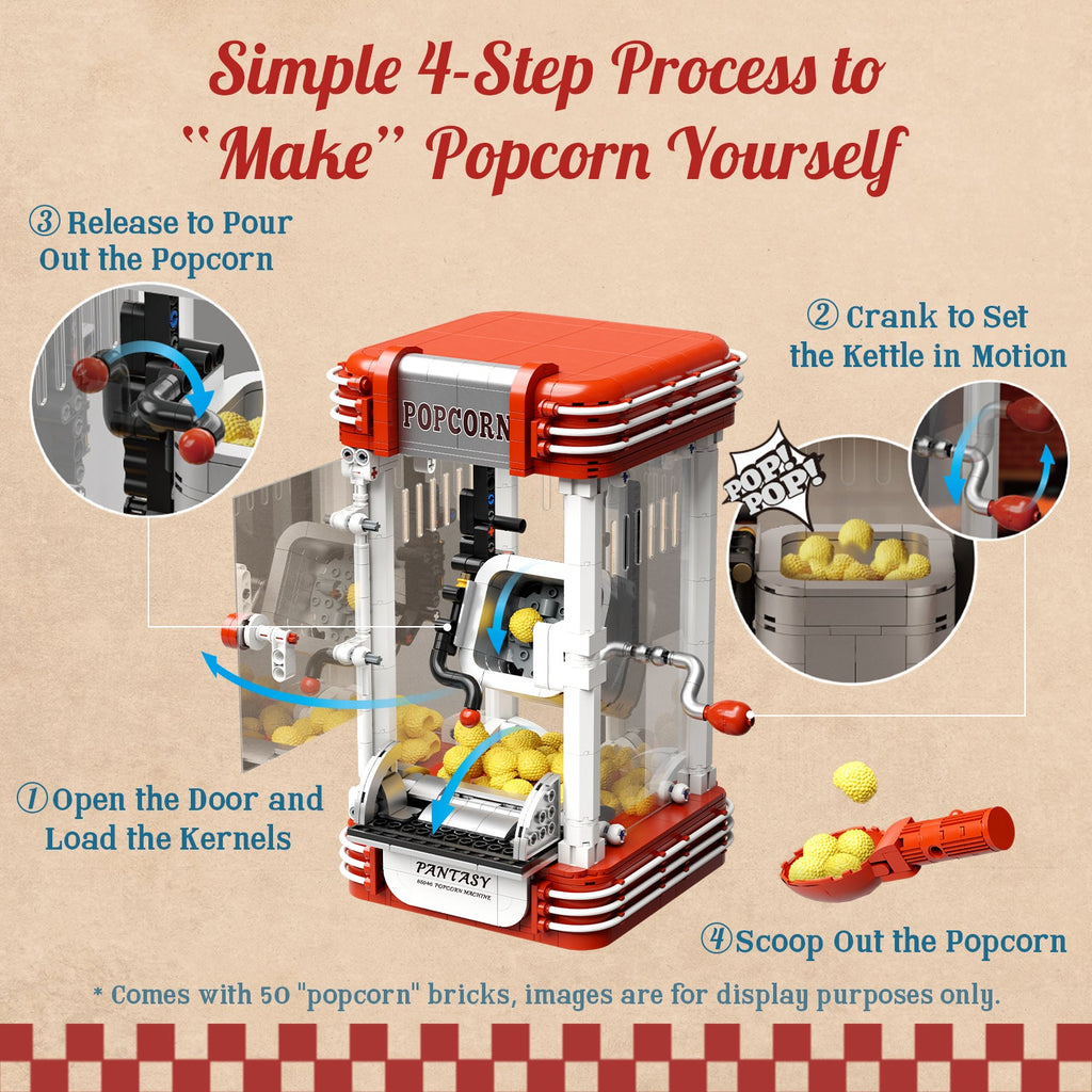 Pantasy Popcorn Machine 85046 - Image 4 of 9 | TheBrickTube