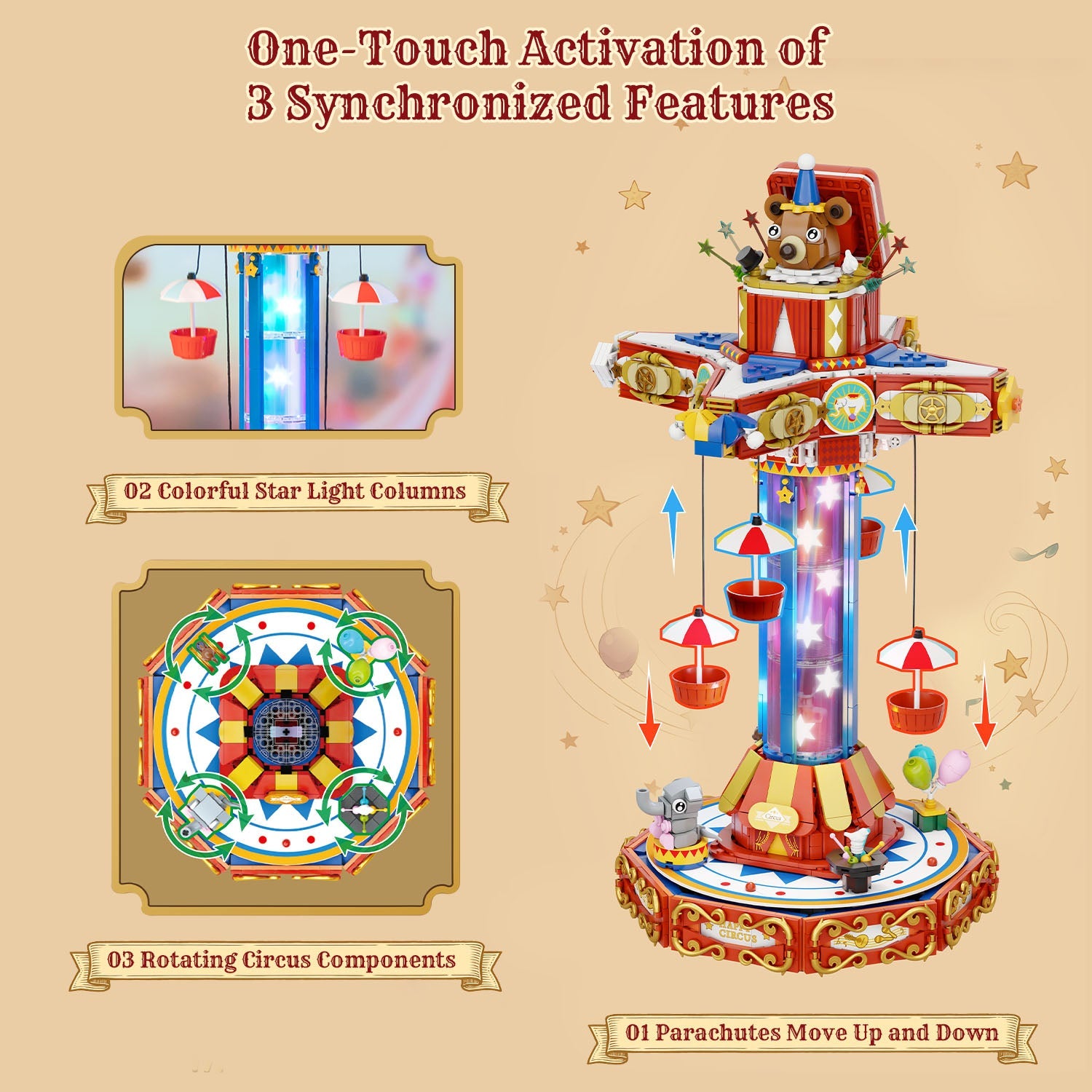 Pantasy Circus Paradrop 86003 - Image 4 of 10 | TheBrickTube