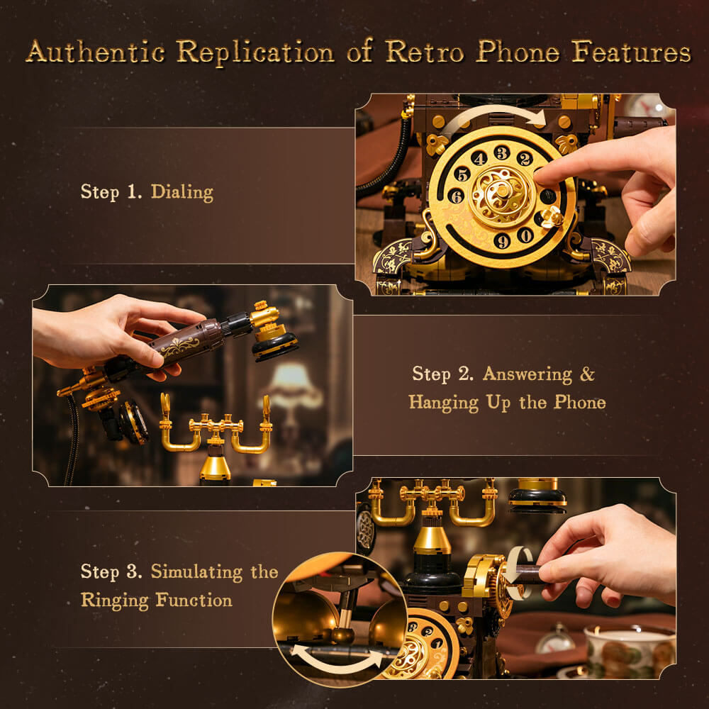 Pantasy Retro Phone 85018 - Image 4 of 5 | TheBrickTube