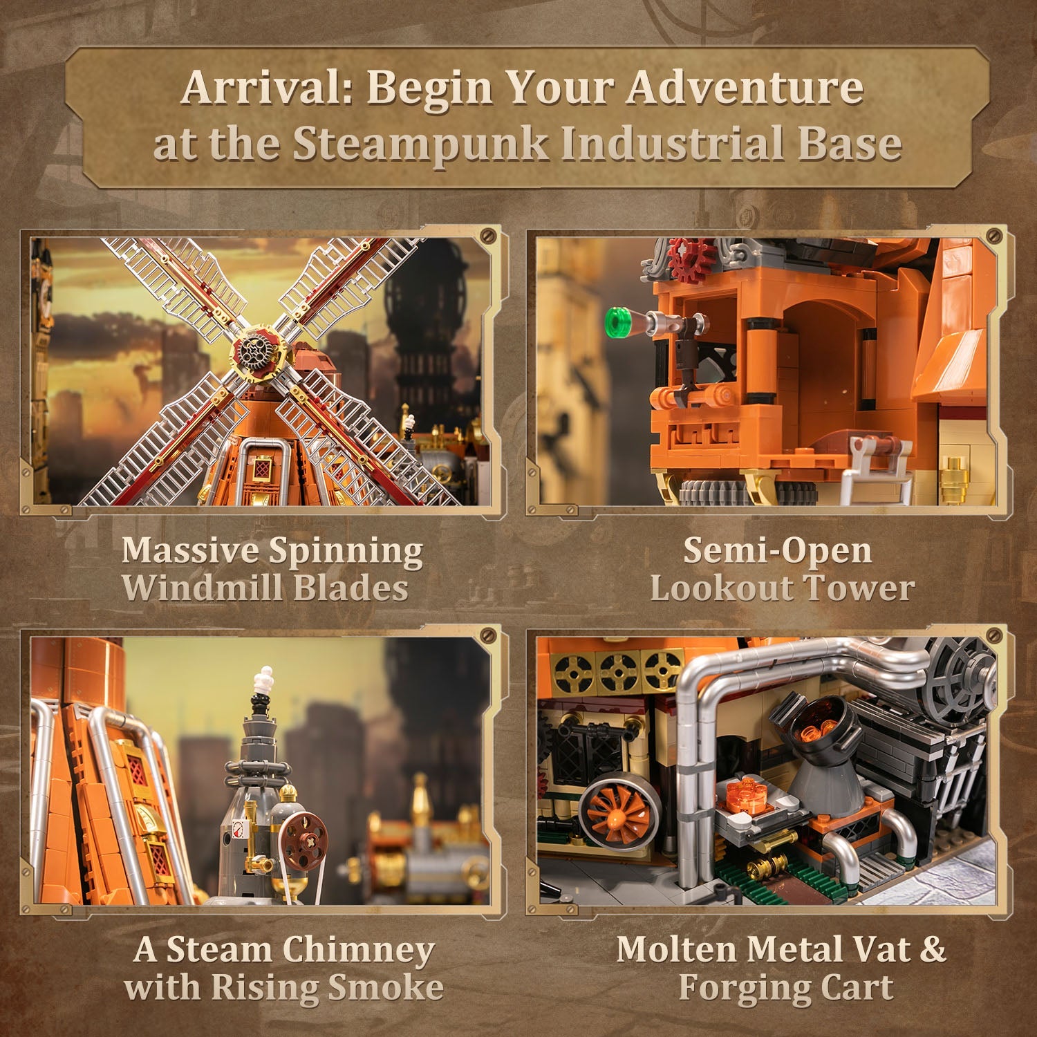 Pantasy Steampunk Windmill Workshop 85026 - Image 4 of 8 | TheBrickTube