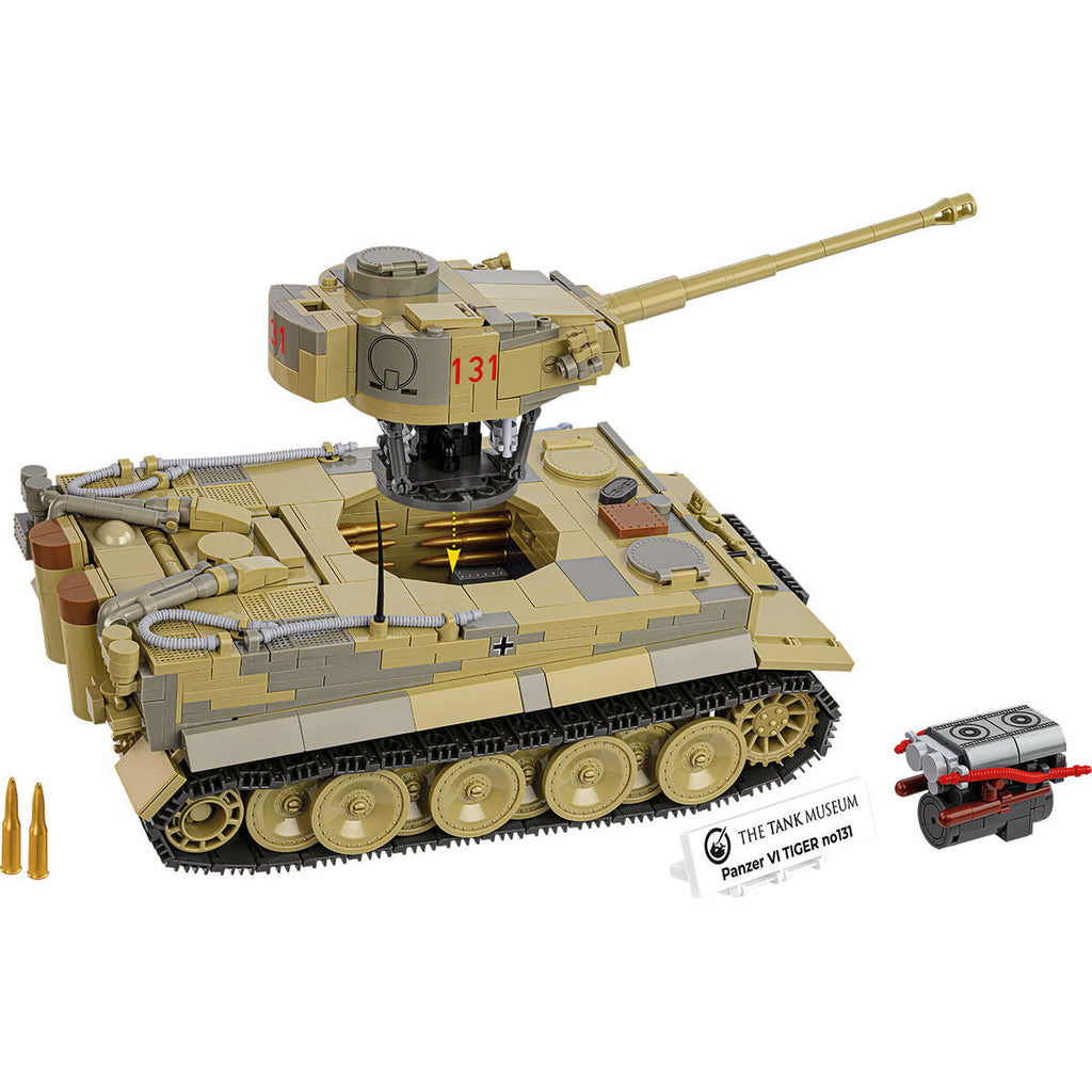 Tank Museum Panzer Tiger VI No. 131 Tank Building Set - Image 6 of 6 | TheBrickTube