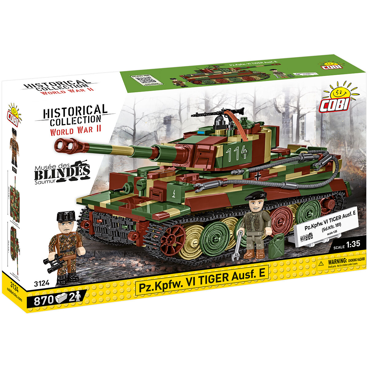 Pz.Kpfw. VI Tiger Ausf. E Tank Building Set - Main Image | TheBrickTube
