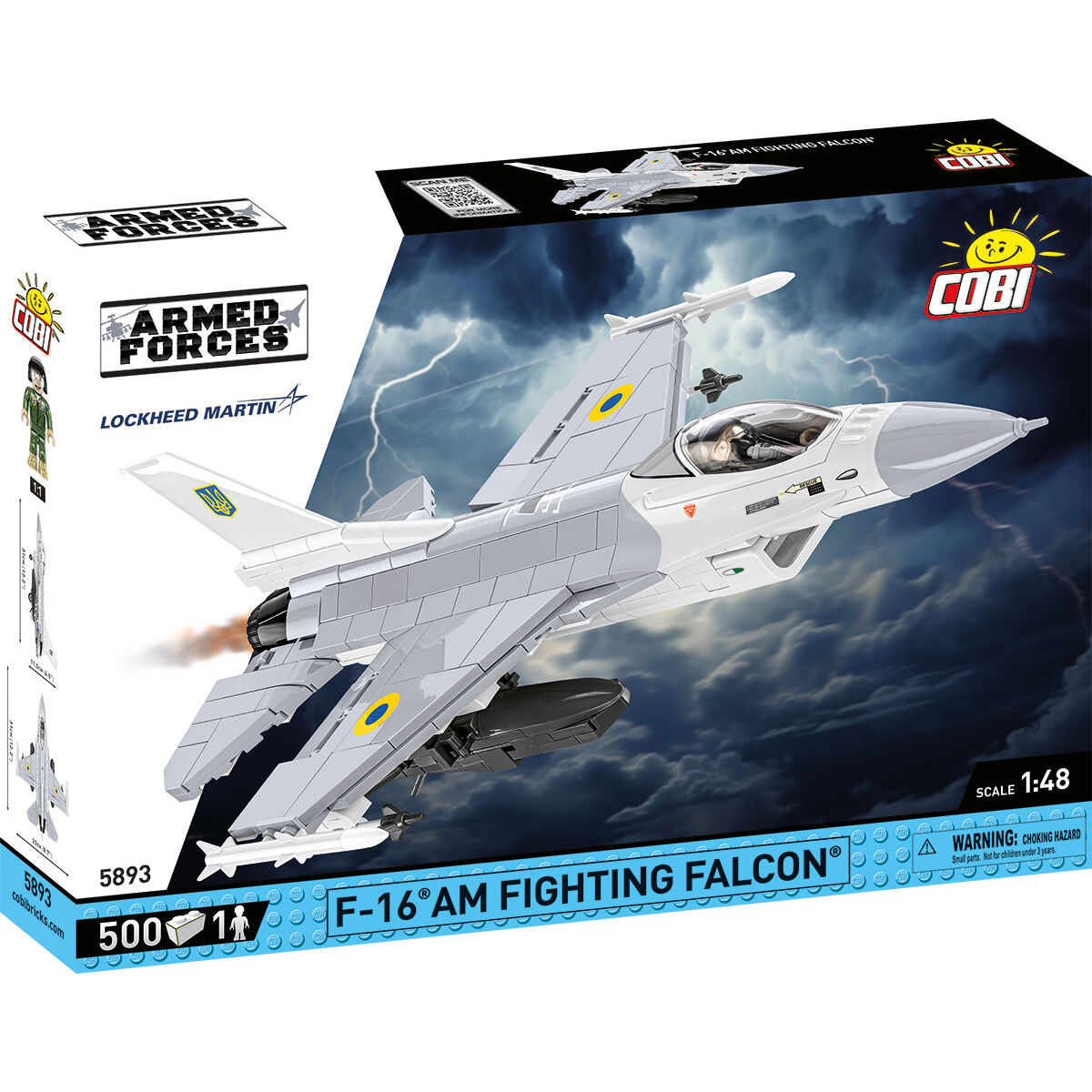 F-16 AM Fighting Falcon Fighter Building Set - Main Image | TheBrickTube
