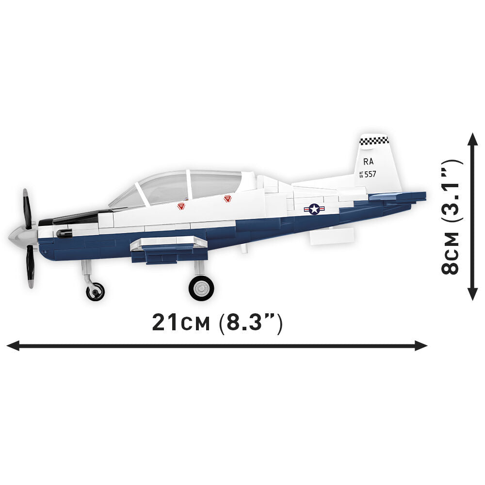 Beechcraft T-6 Texan II Turboprop Blue/White Building Set - Image 4 of 6 | TheBrickTube