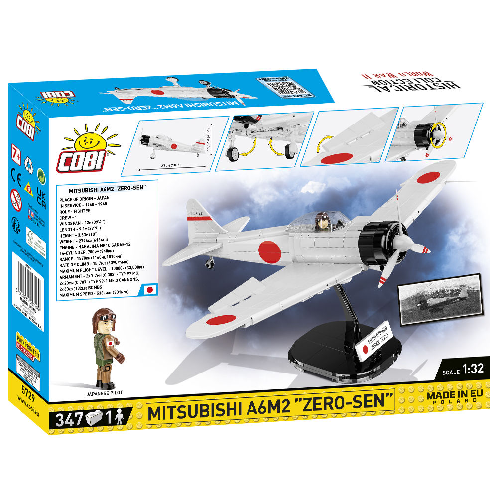 Mitsubishi A6M2 "Zero-Sen" Fighter Building Set - Image 2 of 6 | TheBrickTube