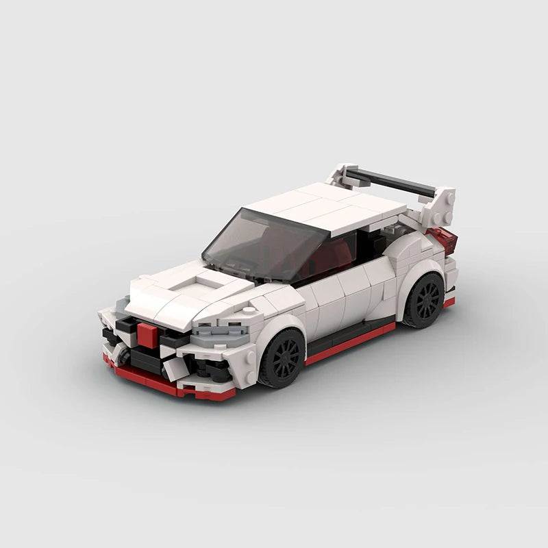 Honda Civic Type-R brick model - detail close-up - TheBrickTube