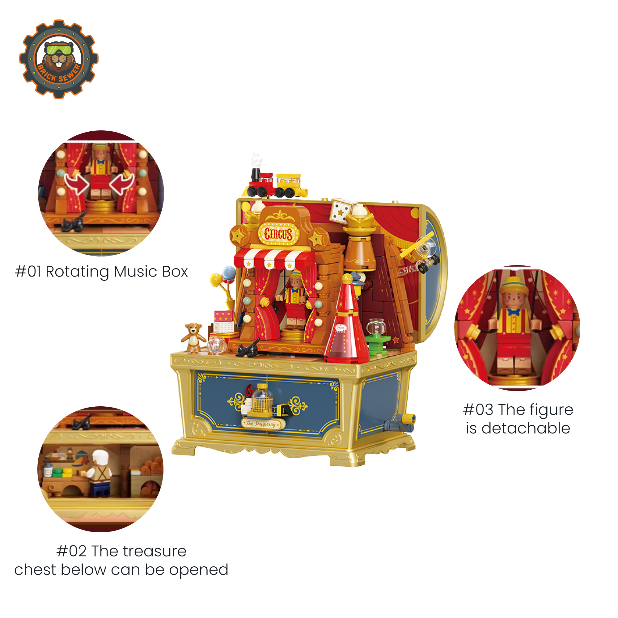 Pinocchio Music Box 1530pcs - Image 2 of 8 | TheBrickTube